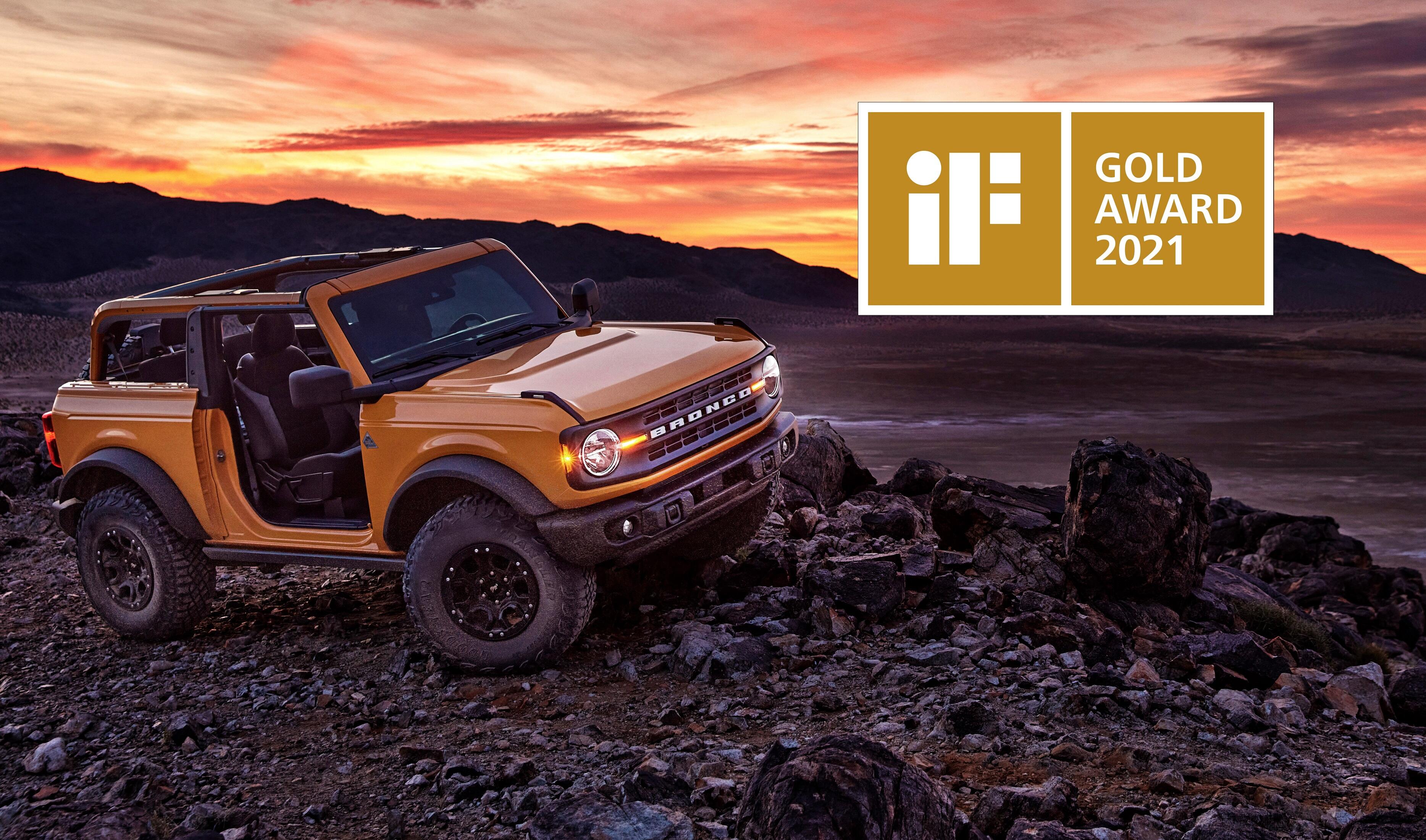 All-new Ford Bronco Earns Prestigious If Design Gold Award 2021; Jury